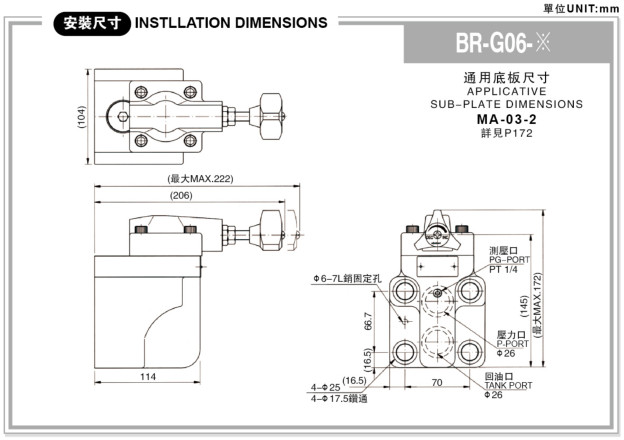 BG、BT系列溢流阀